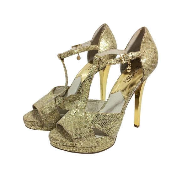 S2652 EUC $140 MICHAEL Michael Kors Diana Platform Sandals size 9.5M - Picture 4 of 12